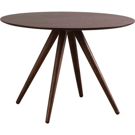 Mesa de comedor redonda diseño nogal D106 WALFORD (1/5)