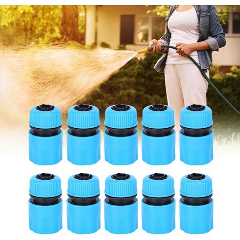10 Stück G1/2-Zoll-Schnellverbinder für Wasserrohre, Nippel-Verbindungsadapter, Gartenbewässerungswerkzeuge (1/5)