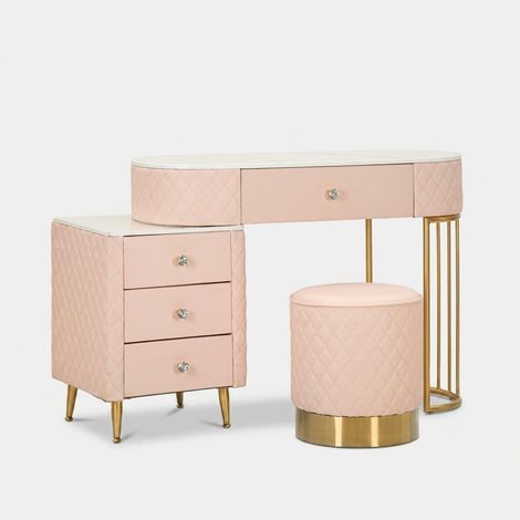 Schminktisch mauro ferretti modernes Design rosa 120x40x75 cm (1/5)