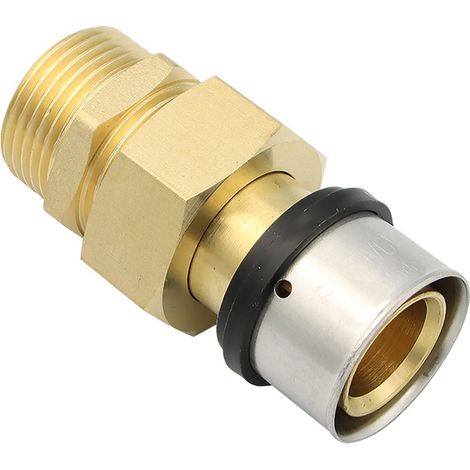Pipetec Pressfitting Verschraubung 32x3 mm 1 Zoll AG TH Kontur (1/5)