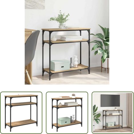 Holzwerkstoff - Konsolentisch Artisan-Eiche 75 x 29 x 75 cm Holzwerkstoff (1/5)