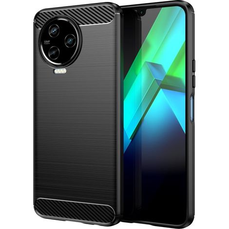 Funda para Infinix Note 12 2023, Carbono, Negro (1/5)