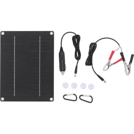 Decdeal 10W Solarpanel, tragbar, kompakt, schlank, wasserdicht, flexibles Laden, für Auto, Zuhause, Boot, 23 x 17 cm (1/5)