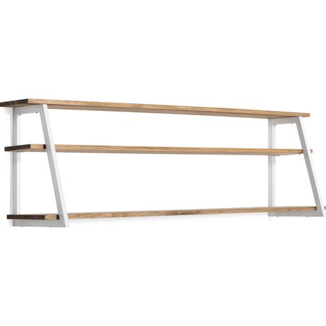 Estantería Poligonal Ascendente madera efecto vintage estilo industrial 100x35x47.5cm (1/5)