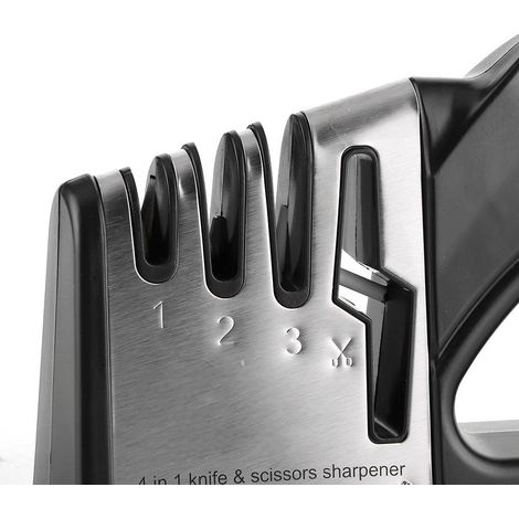 Affûteur de couteaux 4 en 1 à angle fixe en 4 étapes, accessoire de cuisine (1/5)