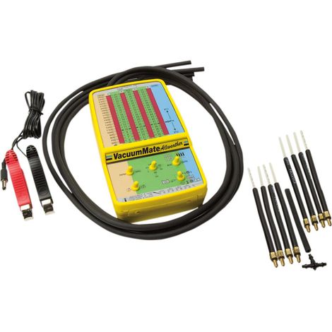 Manómetro de vacío Optimate Tecmate Vacuummate con batería integrada (para 4 cilindros) - reemplaza al TS70KIT (EL)