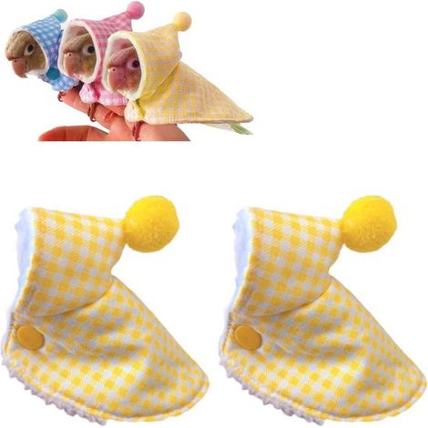 Mantello a forma di uccello in 2 pezzi, costume da uccello a scacchi, cappotto caldo a scacchi da uccello, gioco di ruolo da pappagallino ondulato, creativo e carino, unico (1/5)