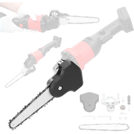 Kit de conversion pour meuleuse d'angle en tronçonneuse - Support de tronçonneuse 6 pouces - Transformez votre meuleuse d'angle en tronçonneuse - Outil multifonction pour le travail du bois (1/5)