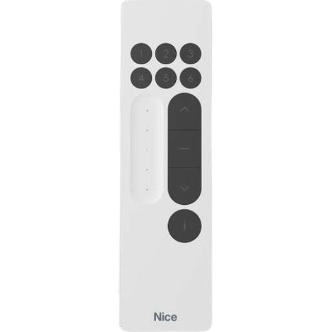 NICE Telecomando Radiocomando Bidirezionale DOMI’ P6 SV 6 Canali - Bianco trasmettitore P6SV sole on-off