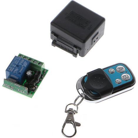 Universeller 433-MHz-Funkfernbedienungsschalter für 12 V DC 10 A 1-Kanal-Relais (1/4)
