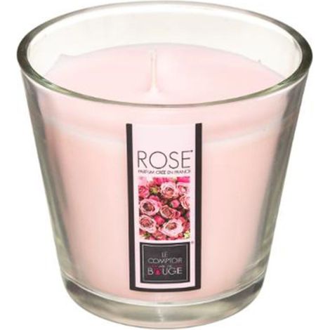 Bougie Parfumée en Verre "Nina" 190g Rose