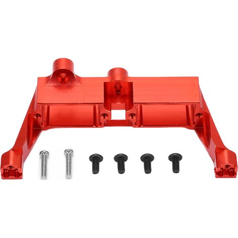 Support de Servo en Alliage d'Aluminium pour Verrou de Différentiel Traxxas TRX4 1/10 Voiture RC Rouge