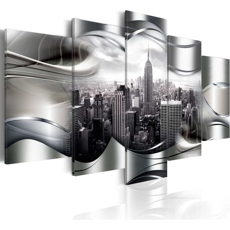 Tableau Imprimé "Platinum New York" 50 x 100 cm (1/2)
