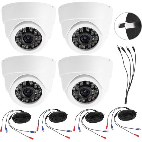 Caméra de surveillance intérieure Dôme 4 en 1 AHD/TVI/CVI/CVBS 4MP HD, infrarouge 24 LEDs, IP66 étanche (AU) (1/5)