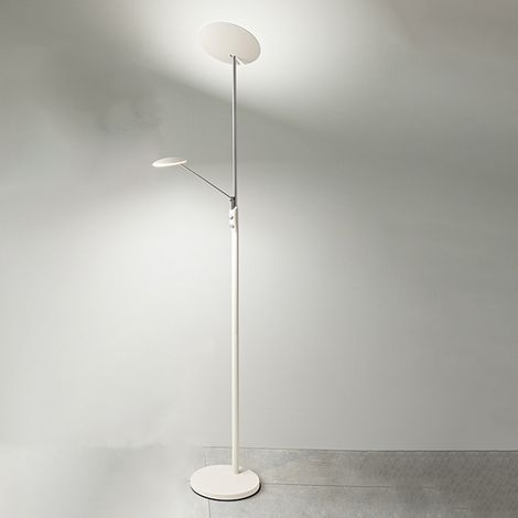 Piantana Moderna Miranda Metallo Bianco Acrilico Led 28W 3000K (1/3)