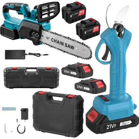 Sécateur et tronçonneuse sans fil, moteur sans balais, design ergonomique, Sécateur et tronçonneuse (1/2)