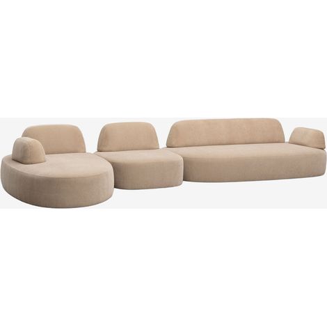 Divano modulare chaise longue sinistro a 3 pezzi con modulo angolare imbottito Giorgia SKLUM            
