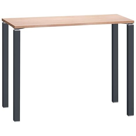 Table haute 140 x 60 cm chêne clair Exprim pieds anthracite - Maxiburo (1/2)