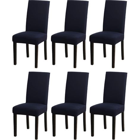 Coprisedia da pranzo elasticizzato in poliestere - Design moderno - Decorazione per la casa - Stile europeo - Per matrimoni, banchetti, feste, Natale (1/5)