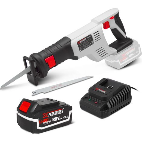 Scie sabre sans fil 20V avec batterie 4Ah - X-Performer (1/4)
