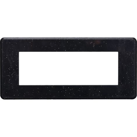 ETTROIT AN87624 Slim Thin Plate 6P Farbe Bright Glossy Black Kompatibel mit Bticino Axolute Air