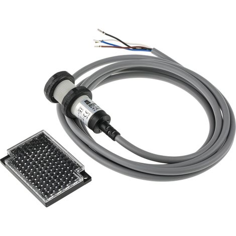 Capteur photoélectrique Rétroréfléchissant RS PRO, 3 m, Cylindrique, IP67 ( Prix pour 1 )