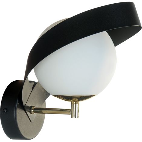 Applique moderne NELA boule verre noir E14 40W Zuma Line (1/2)