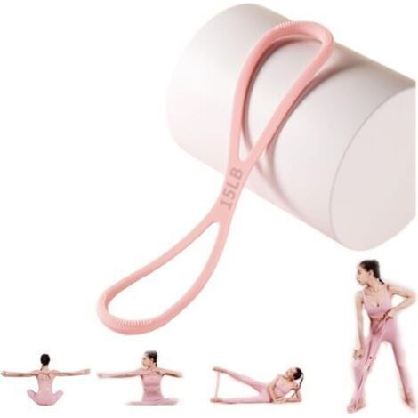 Bandes de résistance avec poignées, bandes d'exercice en forme de 8, idéales pour les exercices d'extension des bras et de la poitrine, 6,8 kg (15 lb). (1/4)