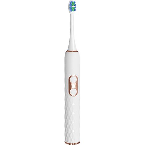 Brosse à dents électrique sonique rechargeable à lévitation magnétique, poils souples, blanche (1/5)