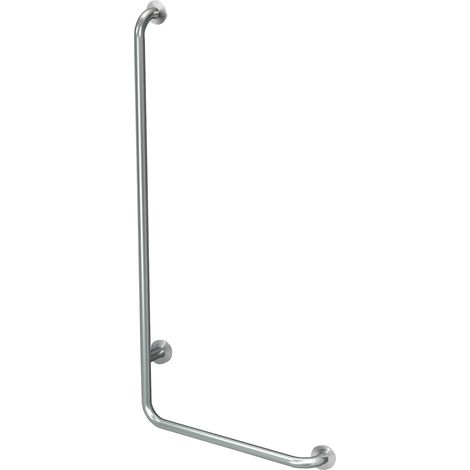 KWC AR Winkelgriff, CONTINA, Edelstahl,  Winkel 90 Grad, Ausf. re, 678x1328x82 mm