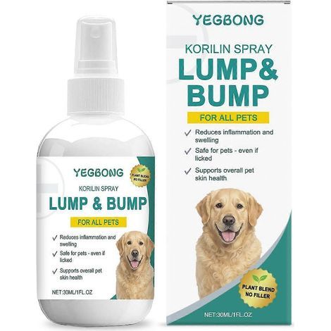 Spray anti-démangeaisons pour animaux Bumps, Spray de soin corporel pour animaux Lumps & Bumps, Spray anti-gonflement pour chiens et chats, Spray anti-démangeaisons pour animaux (1/5)
