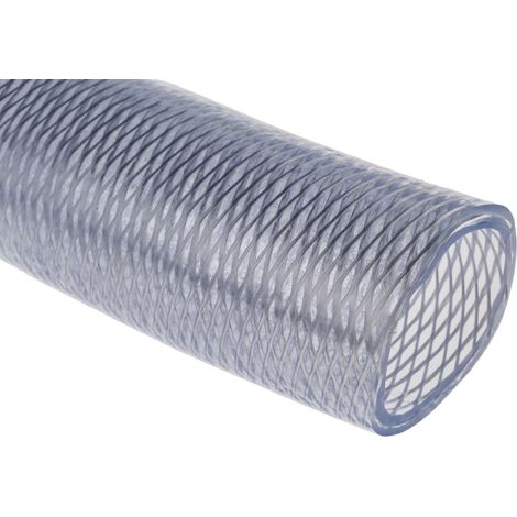 Tube flexible PVC renforcé, Ø 38mmx48.5mm, 25m, pour Produit chimique, Air comprimé, Alimentation, Liquide, Eau ( Prix pour Bobine de 25 Mètres )