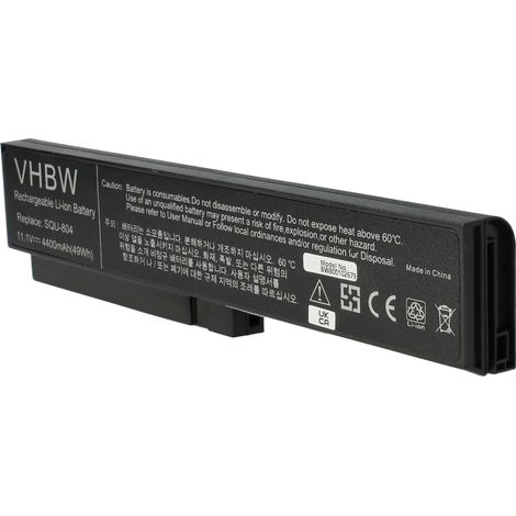 vhbw Akku kompatibel mit Gericom G.Note MR0378 Notebook (4400 mAh, 11,1 V, Li-Ion) (1/5)