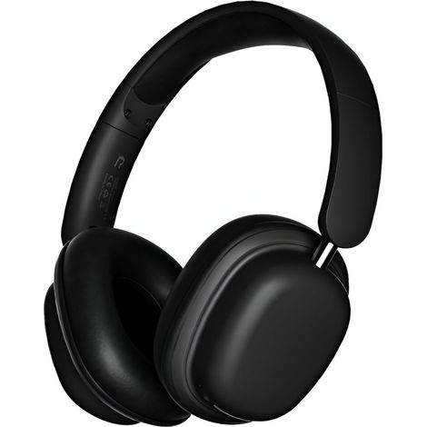 Écouteurs Bluetooth sans fil (noirs), microphone pliable détachable, son surround, réduction du bruit, qualité sonore HiFi (1/5)