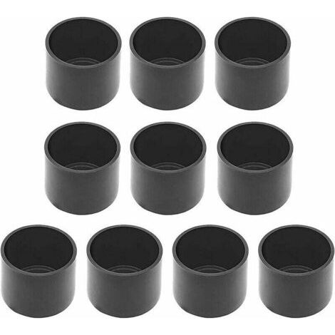 Protection Pied de Chaise,-- 50 Pcs Embout de Chaise, 38mm, Noir, Anti-Rayures, Protection du Sol,Rond Protege Pied de Chaise pour Jambes Rondes de Chaise,Table Antidérapant Caoutchouc de Cha