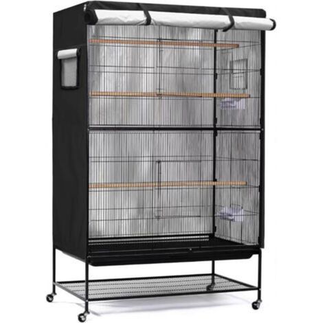 Housse pour cage à oiseaux, grande housse pour cage à oiseaux, filet pour cage à oiseaux d'intérieur et d'extérieur, housse multifonctionnelle résistante à la lumière pour cage à perroquet