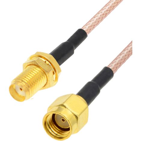 Cavo pigtail con connettore SMA / spina SMA-RP RG316 da 2 m