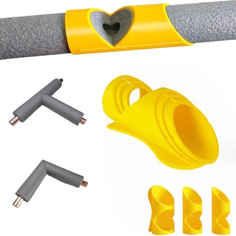 Foam Tube Cutting Tool - 15 mm 22 mm 28 mm - For Pipe Insulation Installation - Home Plumbing DIY - 3 pcs Set (1/5)