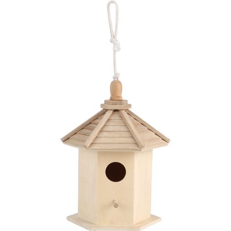 1 Nichoir en bois,Ouverture latérale métal,Cage reproduction,Perruches ondulées,Mainates,Jardin extérieur (1/5)