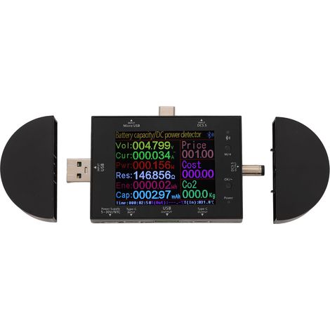 Voltmètre numérique USB Testeur Tension Détecteur Ampèremètre Puissance PD Compteur électrique 5V-32V (1/5)