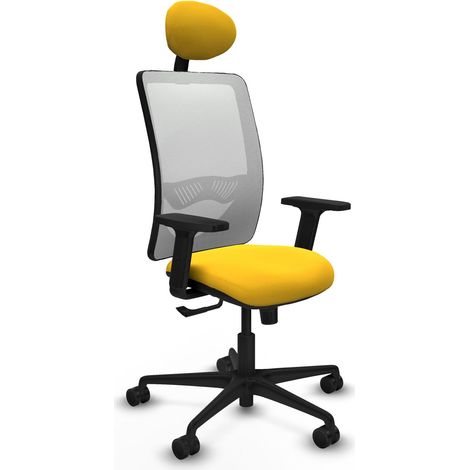 Silla de oficina piqueras y crespo Zulema blanco malla cómoda (1/2)