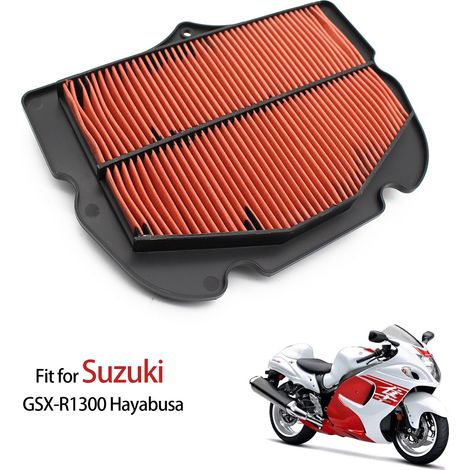 Compatible with Suzuki GSX-R1300 and GSX-R1300R Hayabusa air filters and air filters from 2008 to 2017.