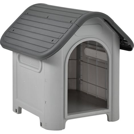 Nicho de PVC con orificio de ventilación 75 x 59 x 66 cm gris y negro 030007984 (1/5)