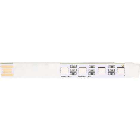 LED-Streifen mit Fernbedienung, Musiksynchronisation, 4-Pin-Anschluss, praktische Wohnraumbeleuchtung – Weiß