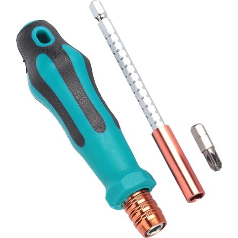 Schraubendreher-Set mit magnetischem Schraubendreher-Bit-Set, isoliertem Griff und manuellem Drehmomentschlüssel für den Heimwerkerbereich (1/5)