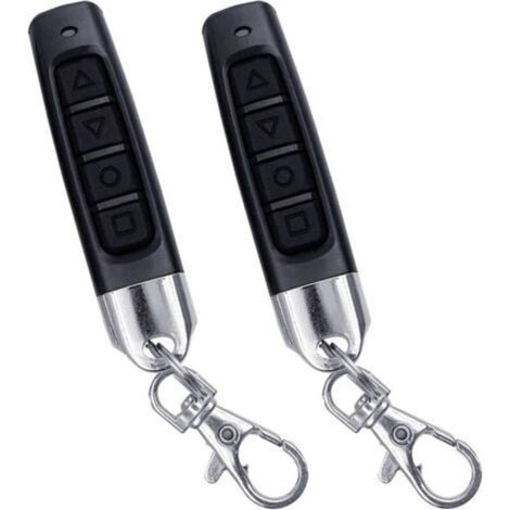 2pcs Telecommande Universelle Portail, Codes Fixes et Codes d'apprentissage, Clonage Télécommande 433 MHz, Adaptée aux Portes de Garage, Télécommande Universelle sans Fil Porte clés Duplicateur (1/5)