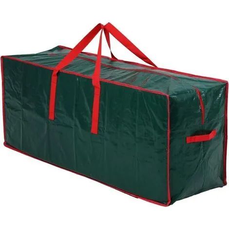 Sac de rangement amovible pour sapin de Noël, grand conteneur de rangement renforcé 122 x 38 x 50 cm, housse de protection pour sapin artificiel (1/3)