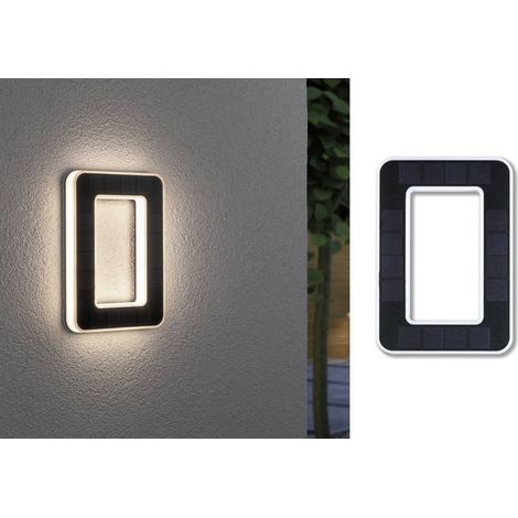 Paulmann 79851 Lampada solare per numero civico 0.20 W Bianco caldo Nero