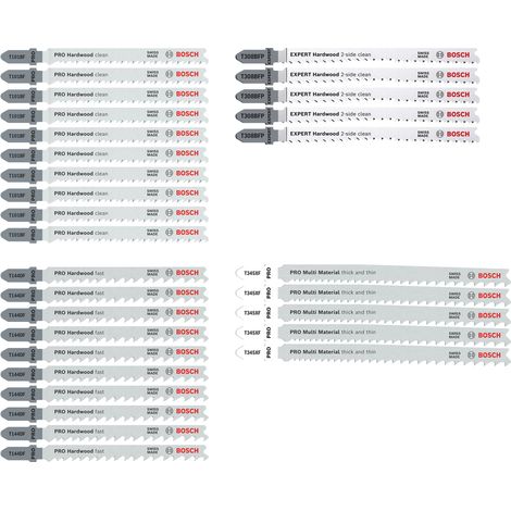 Bosch PRO Jigsaw Reciprocating Saw Blades Sets Wood Metal 100mm 30pcs 2607011945
