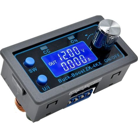 Convertisseur Buck Boost CC - Régulateur de tension variable - Module d'alimentation CC CV 0,5-30 V 4 A 5 V 6 V 12 V 24 V - Affichage LCD - Alimentation de laboratoire réglable à la tension. (1/5)